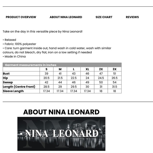 Nwt NINA LEONARD oversized drop shoulder chenille sweater - Picture 2 of 3